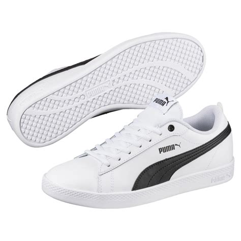 puma white leather sneakers women.